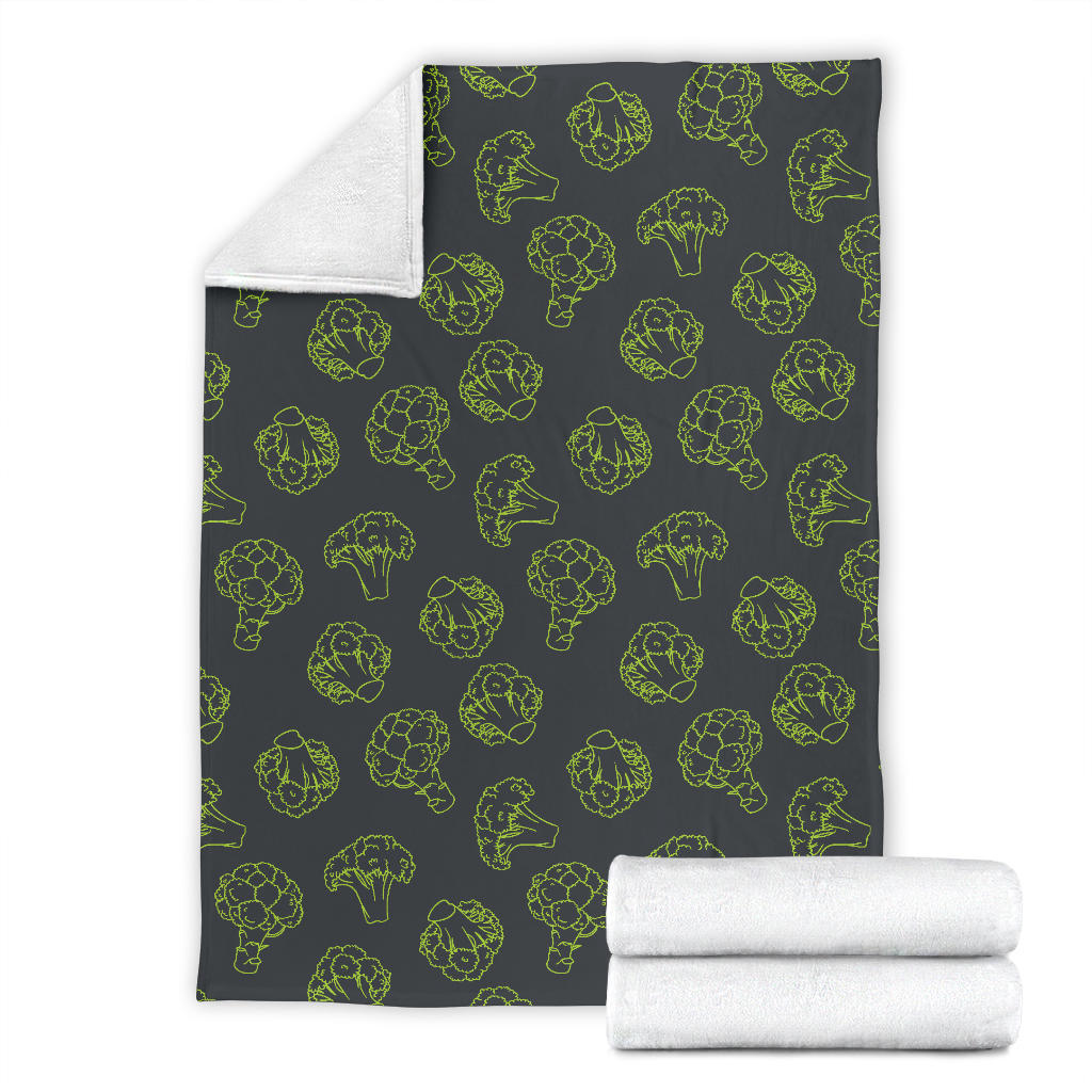 Broccoli Pattern Print Design 01 Premium Blanket