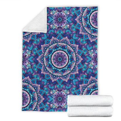 Mandala Pattern Print Design 04 Premium Blanket