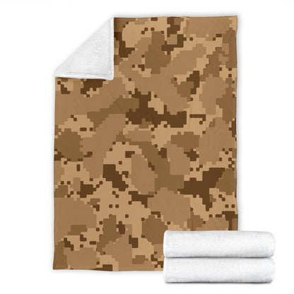 ACU Desert Digital Pattern Print Design 01 Premium Blanket