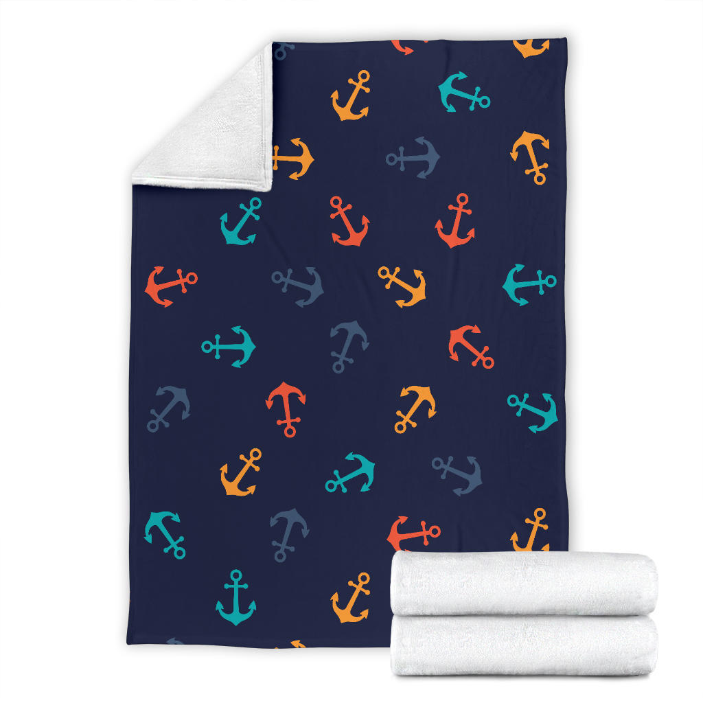 Anchor Pattern Print Design 05 Premium Blanket