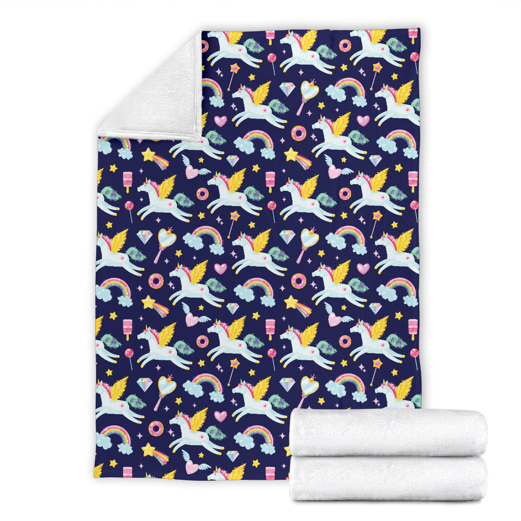 Pegasus Pattern Print Design 05 Premium Blanket