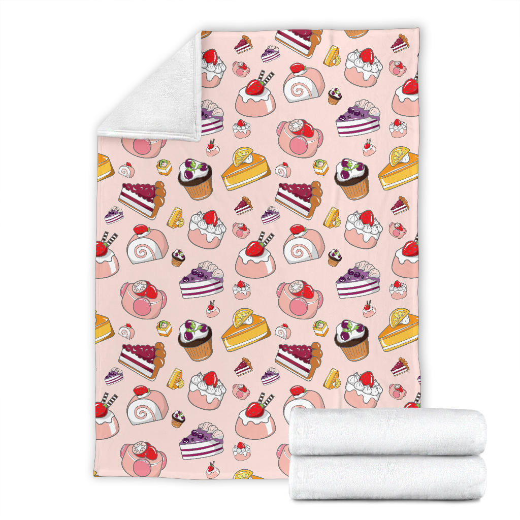 Cake Pattern Print Design 01 Premium Blanket