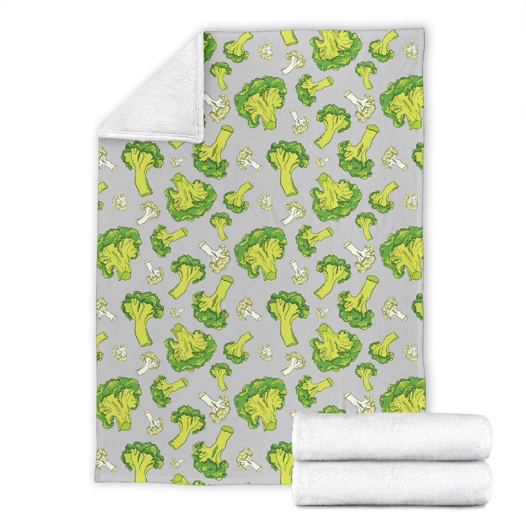 Broccoli Pattern Print Design 03 Premium Blanket