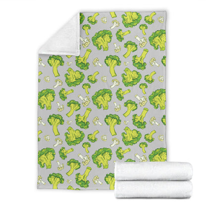Broccoli Pattern Print Design 03 Premium Blanket