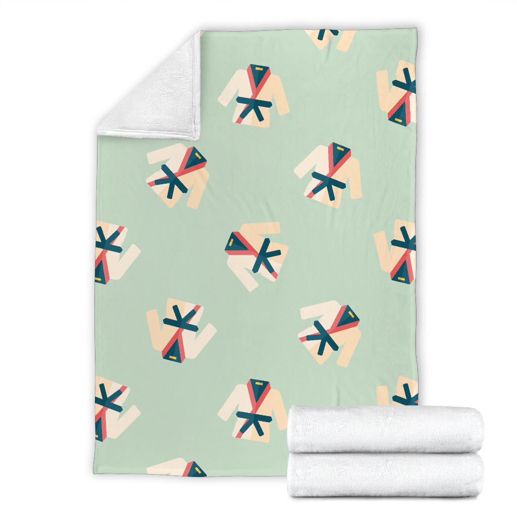 Karate Pattern Print Design 02 Premium Blanket