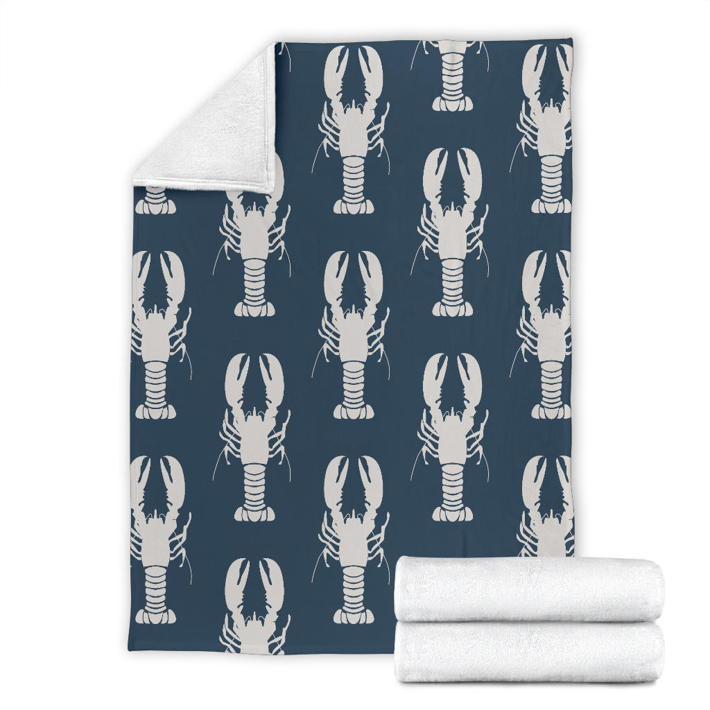 Lobster Pattern Print Design 02 Premium Blanket