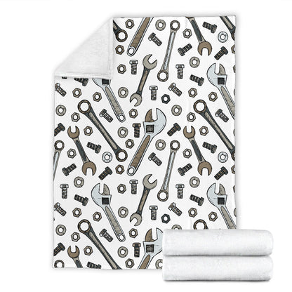 Mechanic Pattern Print Design 03 Premium Blanket