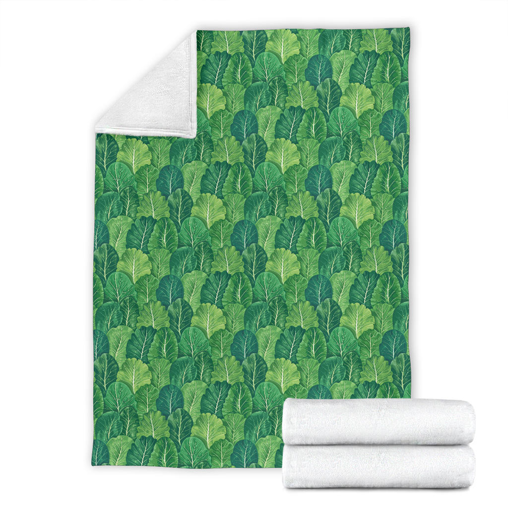 Cabbage Pattern Print Design 02 Premium Blanket