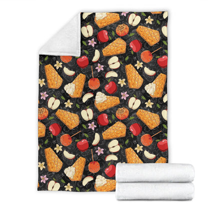 Apple Pie Pattern Print Design 01 Premium Blanket
