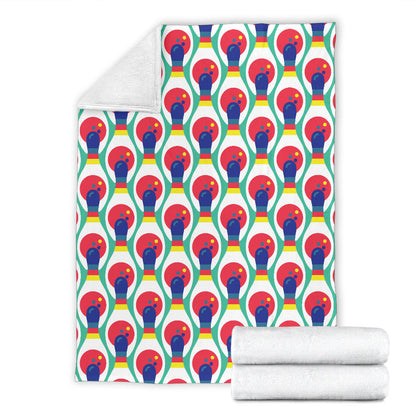Bowling Pattern Print Design 05 Premium Blanket