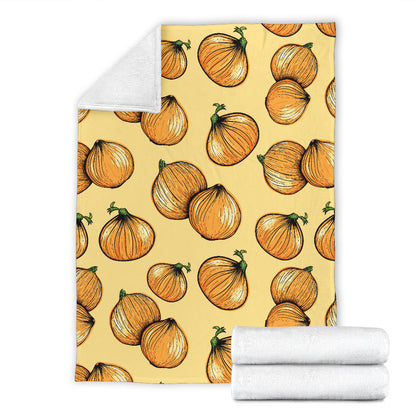 Onion Pattern Print Design A04 Premium Blanket