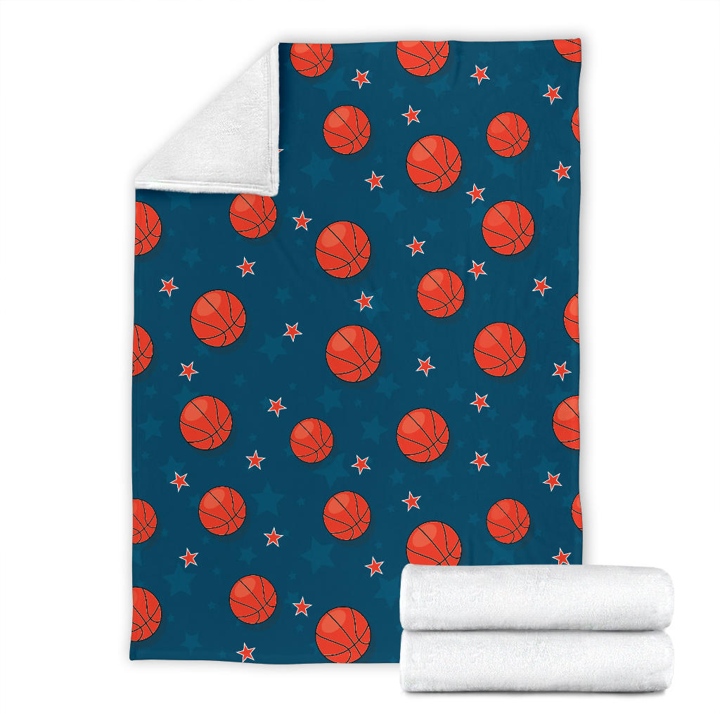 Basketball Pattern Print Design 02 Premium Blanket
