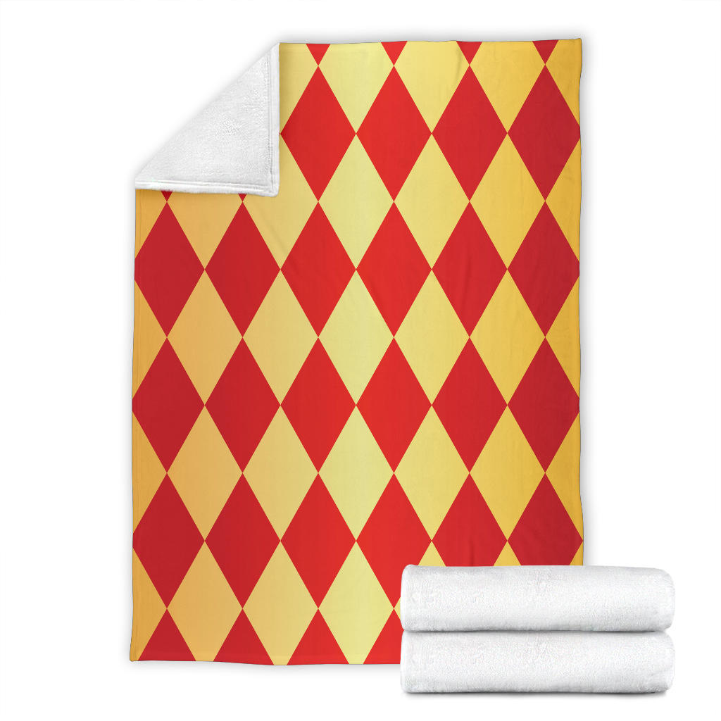 Harlequin Pattern Print Design 03 Premium Blanket