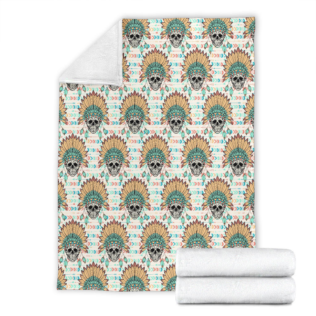 Boho Pattern Print Design 04 Premium Blanket