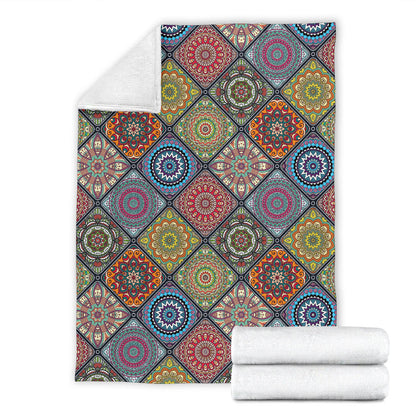 Bohemian Pattern Print Design 05 Premium Blanket