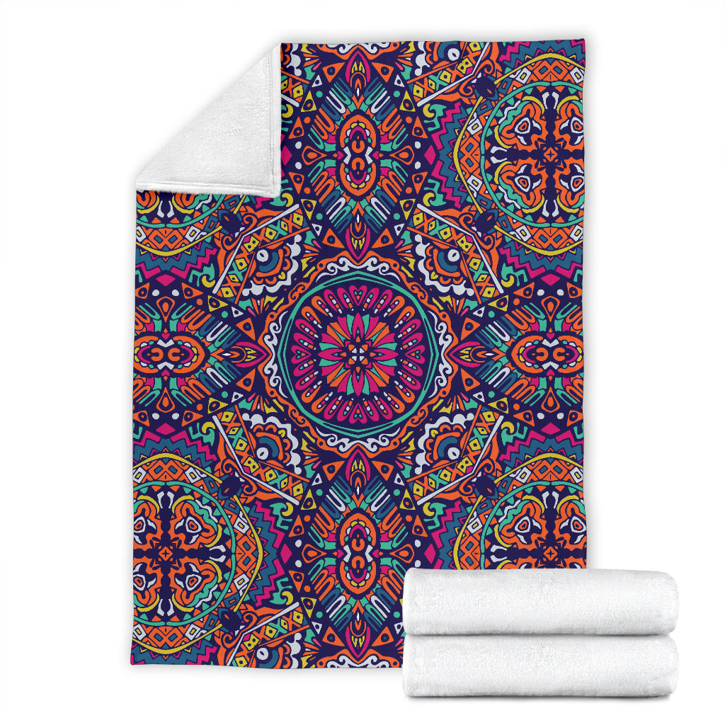 Boho Pattern Print Design 06 Premium Blanket