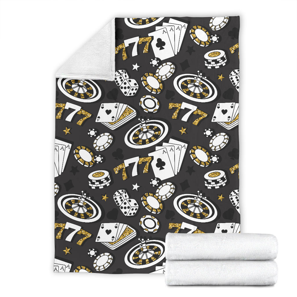 Casino Pattern Print Design 05 Premium Blanket