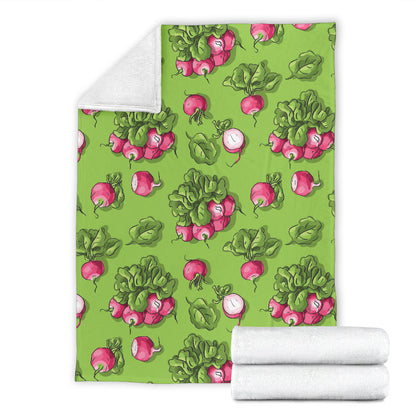 Radish Pattern Print Design A05 Premium Blanket