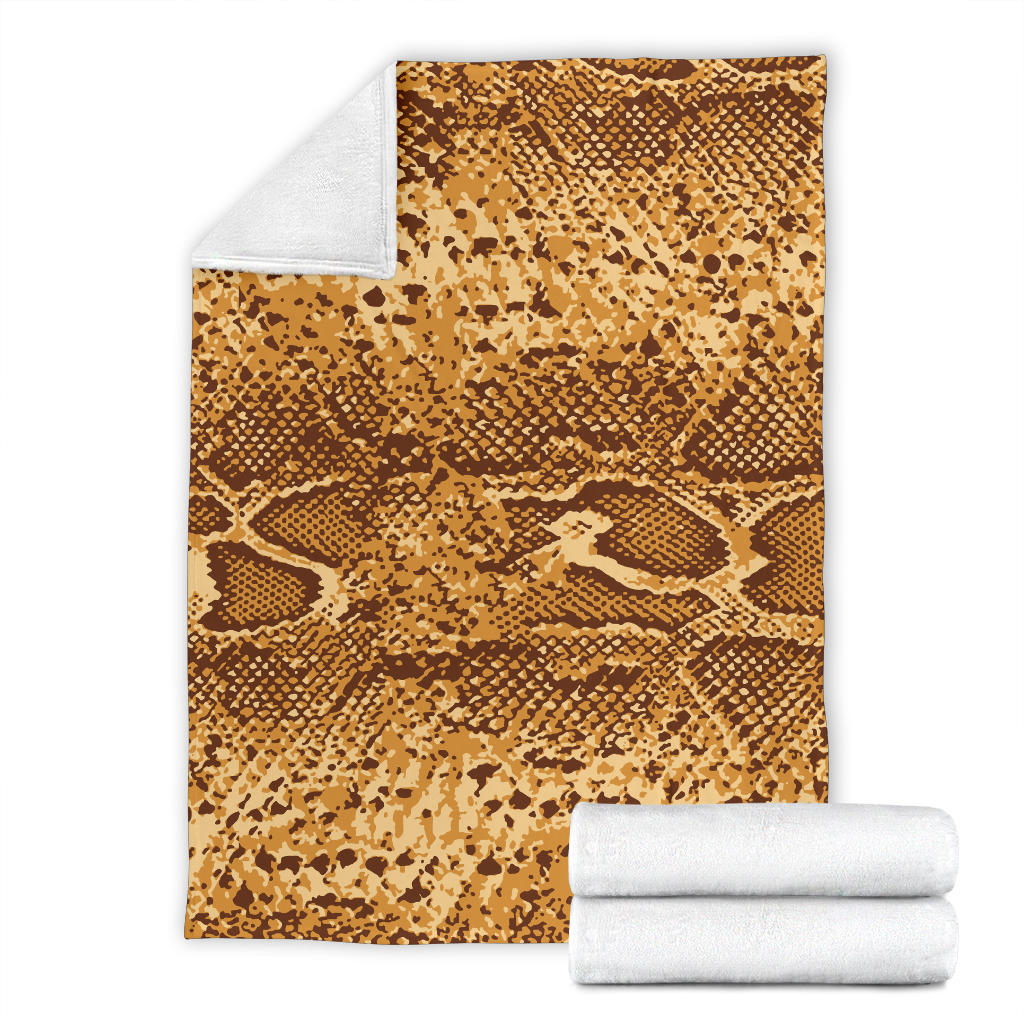 Python Brown Pattern Print Design A03 Premium Blanket
