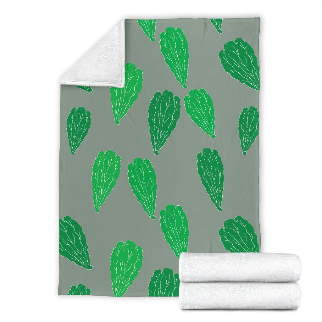 Lettuce Pattern Print Design 02 Premium Blanket