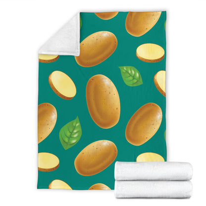 Potato Pattern Print Design A04 Premium Blanket