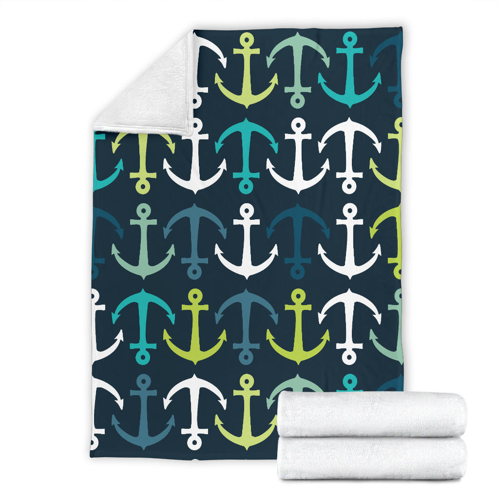 Anchor Pattern Print Design 03 Premium Blanket