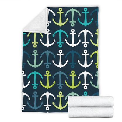 Anchor Pattern Print Design 03 Premium Blanket