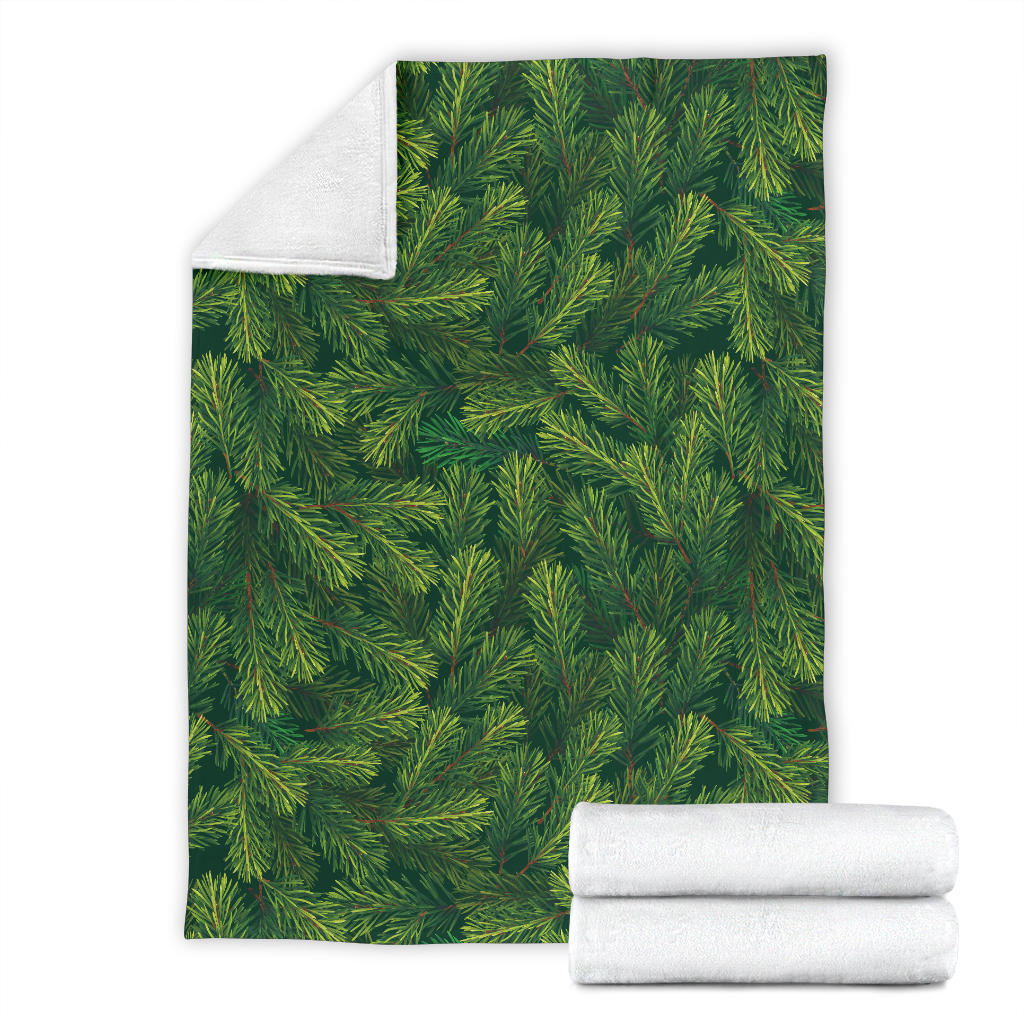 Christmas Tree Pattern Print Design 02 Premium Blanket