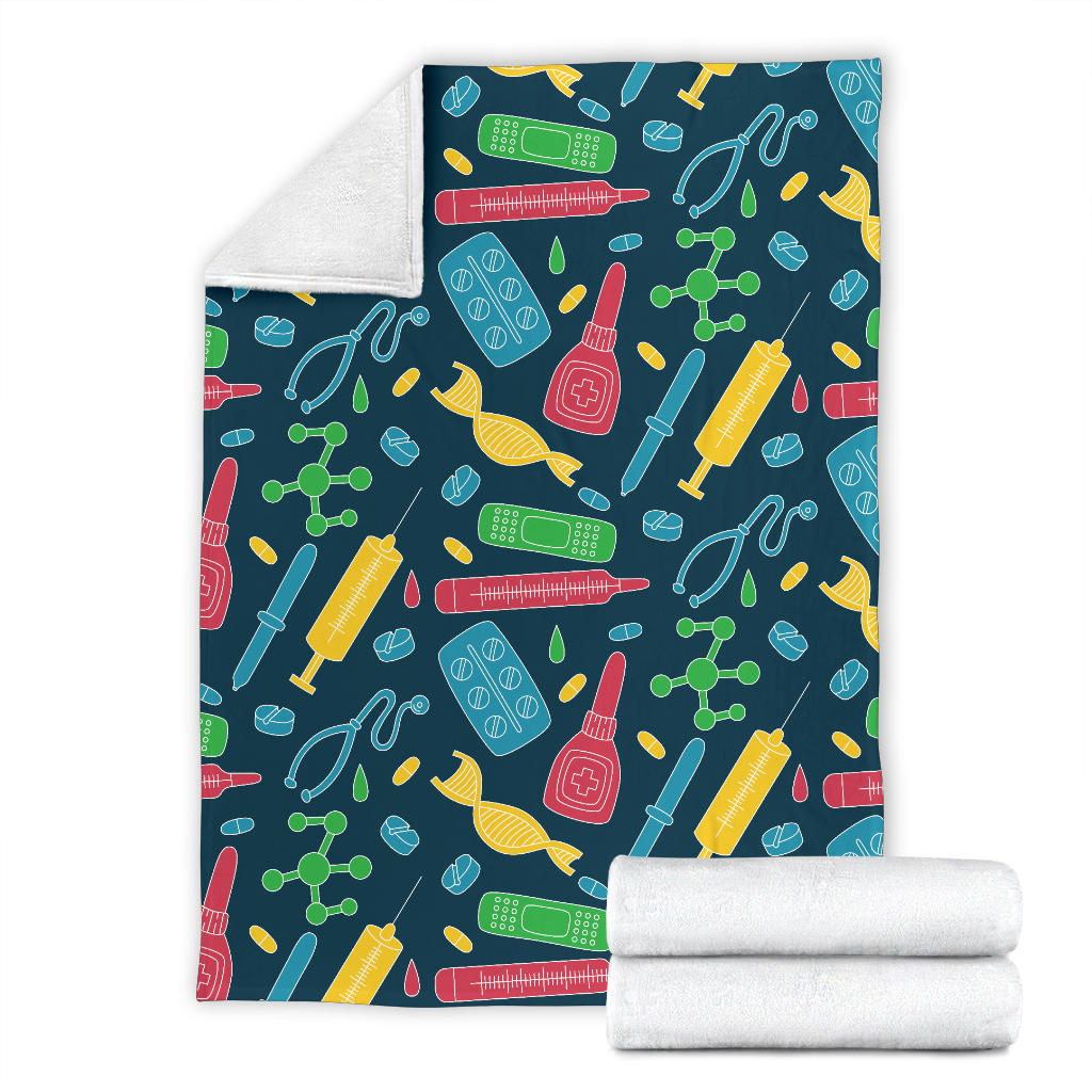 Phlebotomist Pattern Print Design A03 Premium Blanket