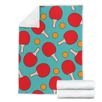 Ping Pong Pattern Print Design A01 Premium Blanket