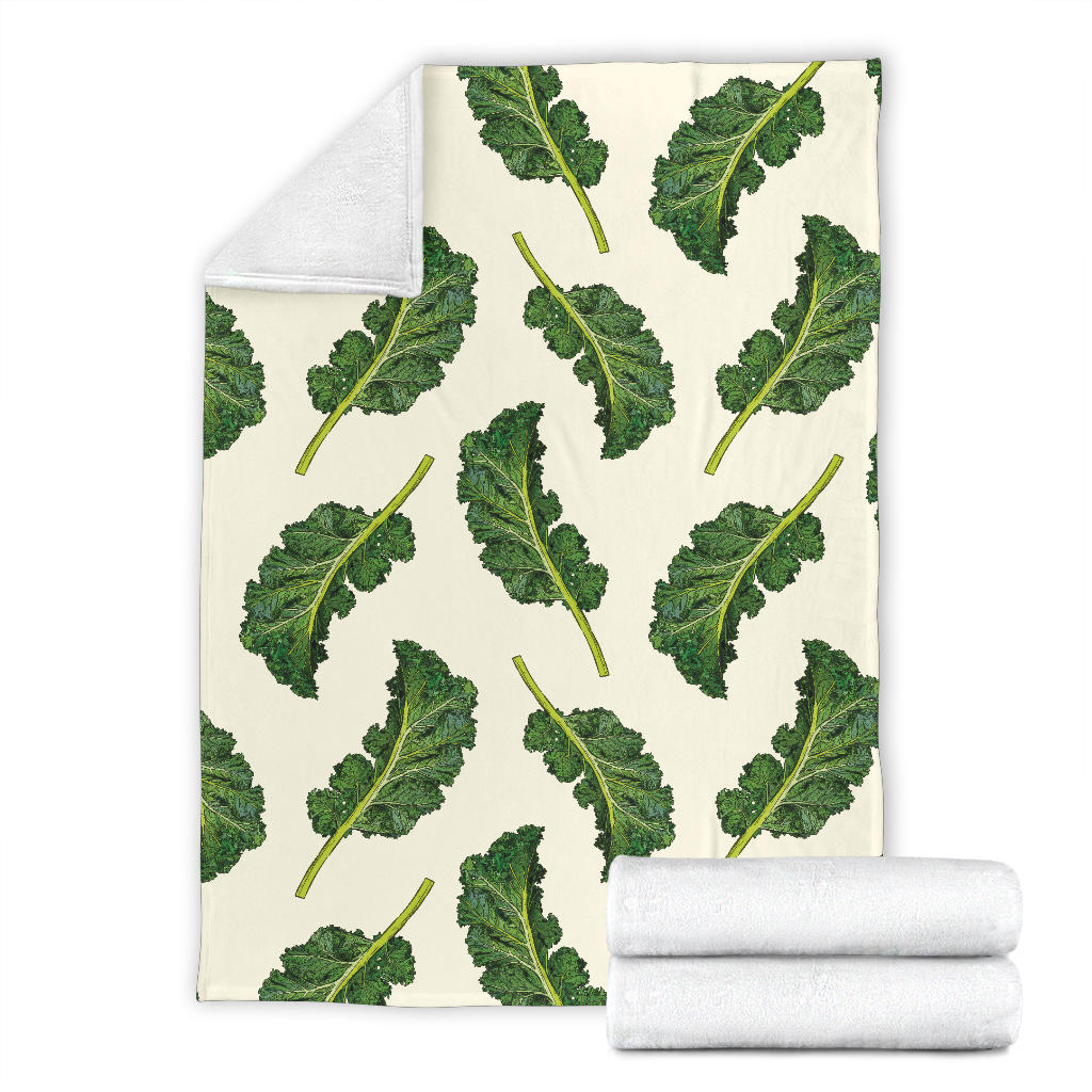 Kale Pattern Print Design 03 Premium Blanket