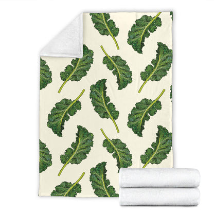 Kale Pattern Print Design 03 Premium Blanket