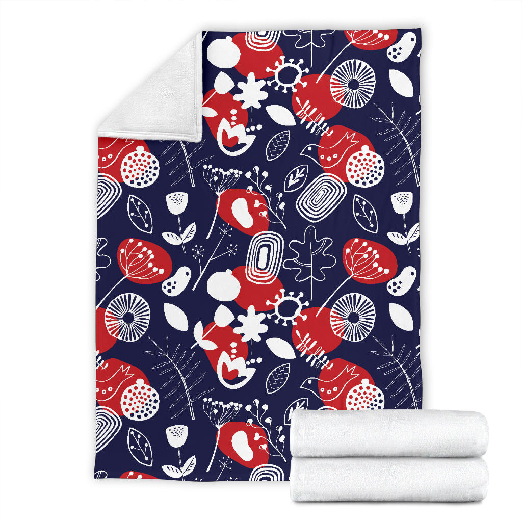 Nordic Pattern Print Design A02 Premium Blanket