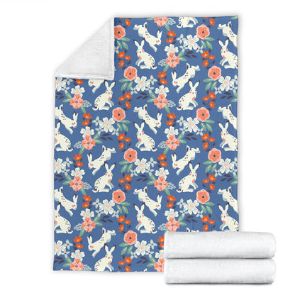 Bunny Pattern Print Design 07 Premium Blanket