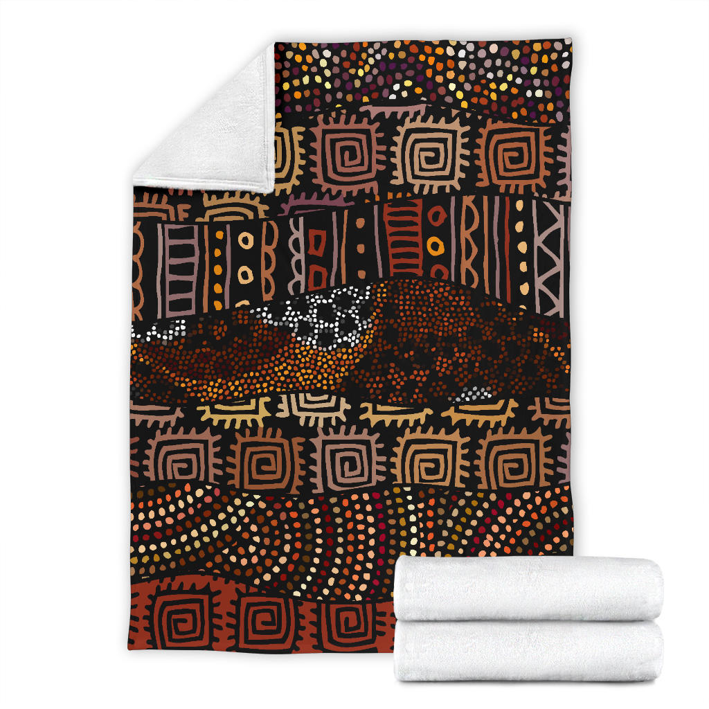 African Pattern Print Design 07 Premium Blanket