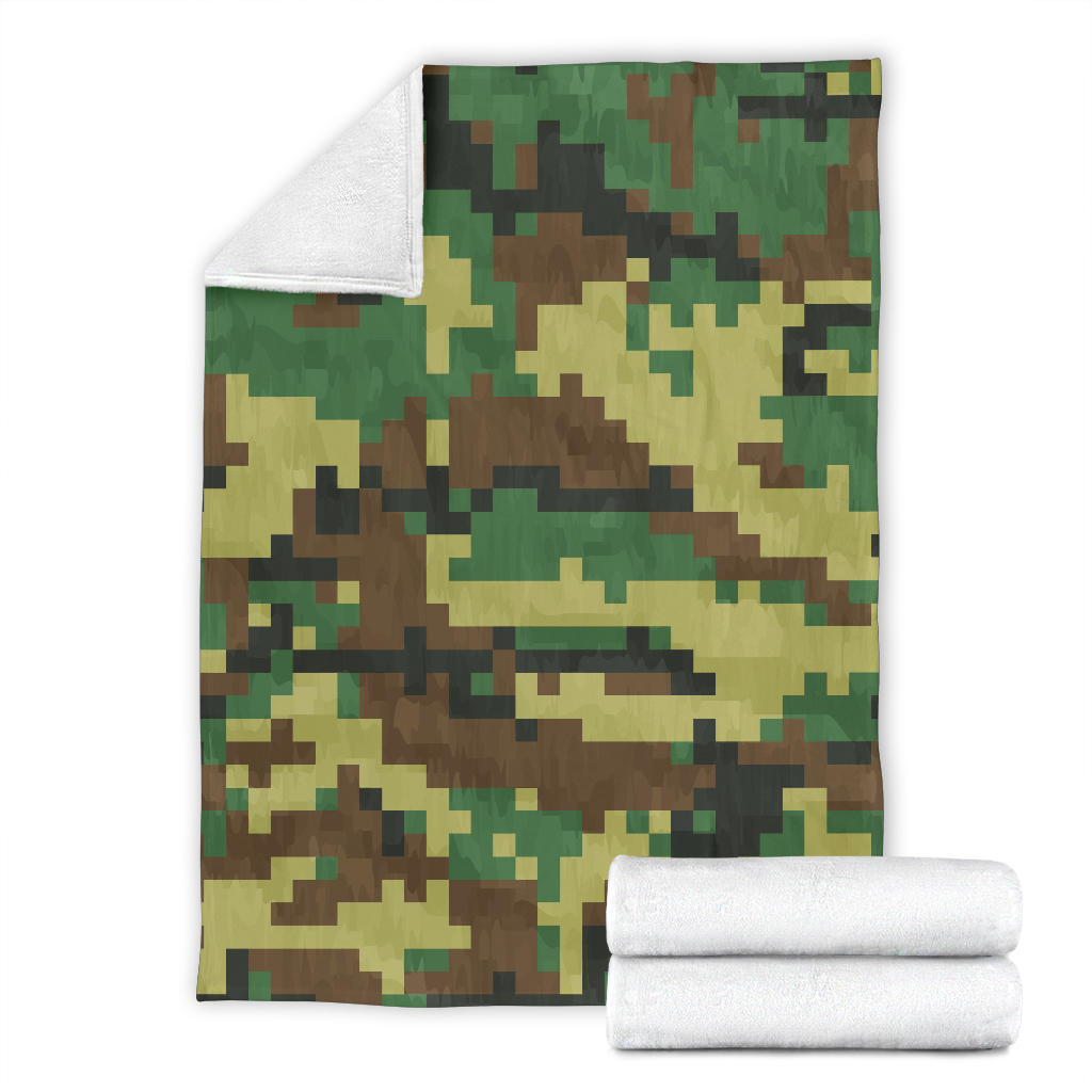 ACU Army Digital Pattern Print Design 02 Premium Blanket