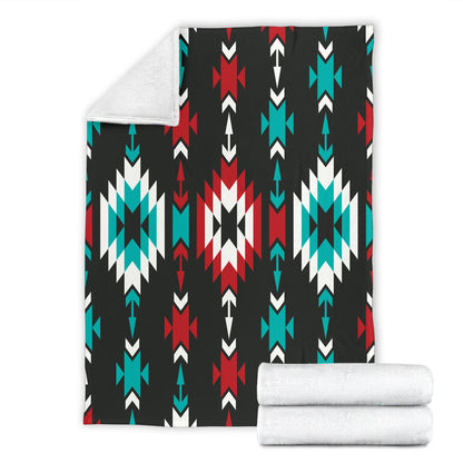 Native Pattern Print Design A08 Premium Blanket