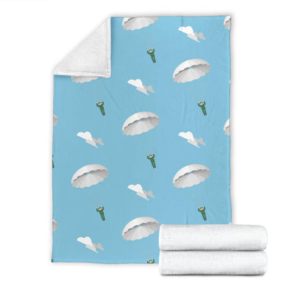 Paratrooper Pattern Print Design A02 Premium Blanket