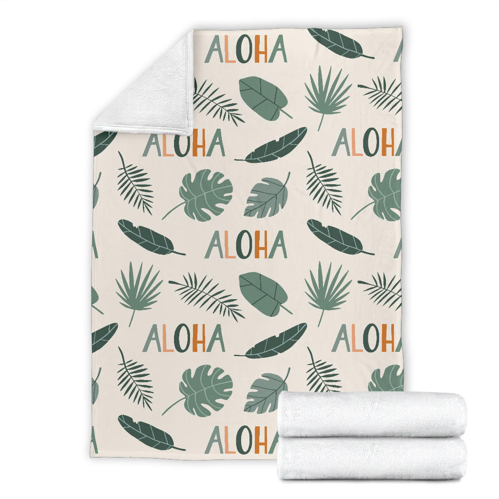 Aloha Hawaii Pattern Print Design 05 Premium Blanket