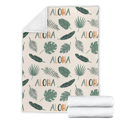 Aloha Hawaii Pattern Print Design 05 Premium Blanket