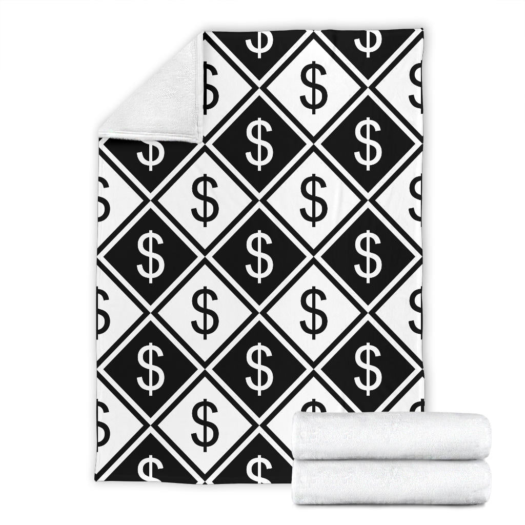 Money Pattern Print Design 04 Premium Blanket