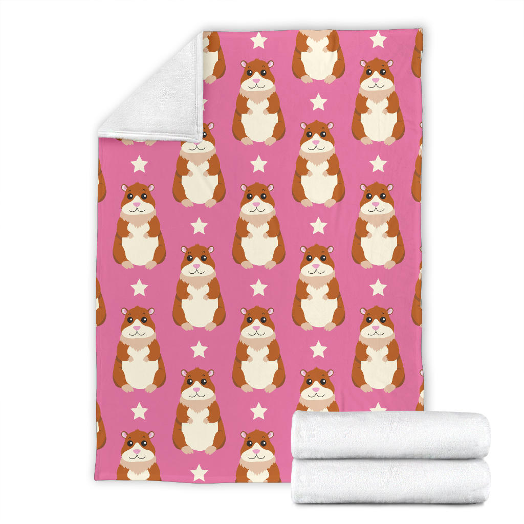 Hamster Cute Pattern Print Design 02 Premium Blanket