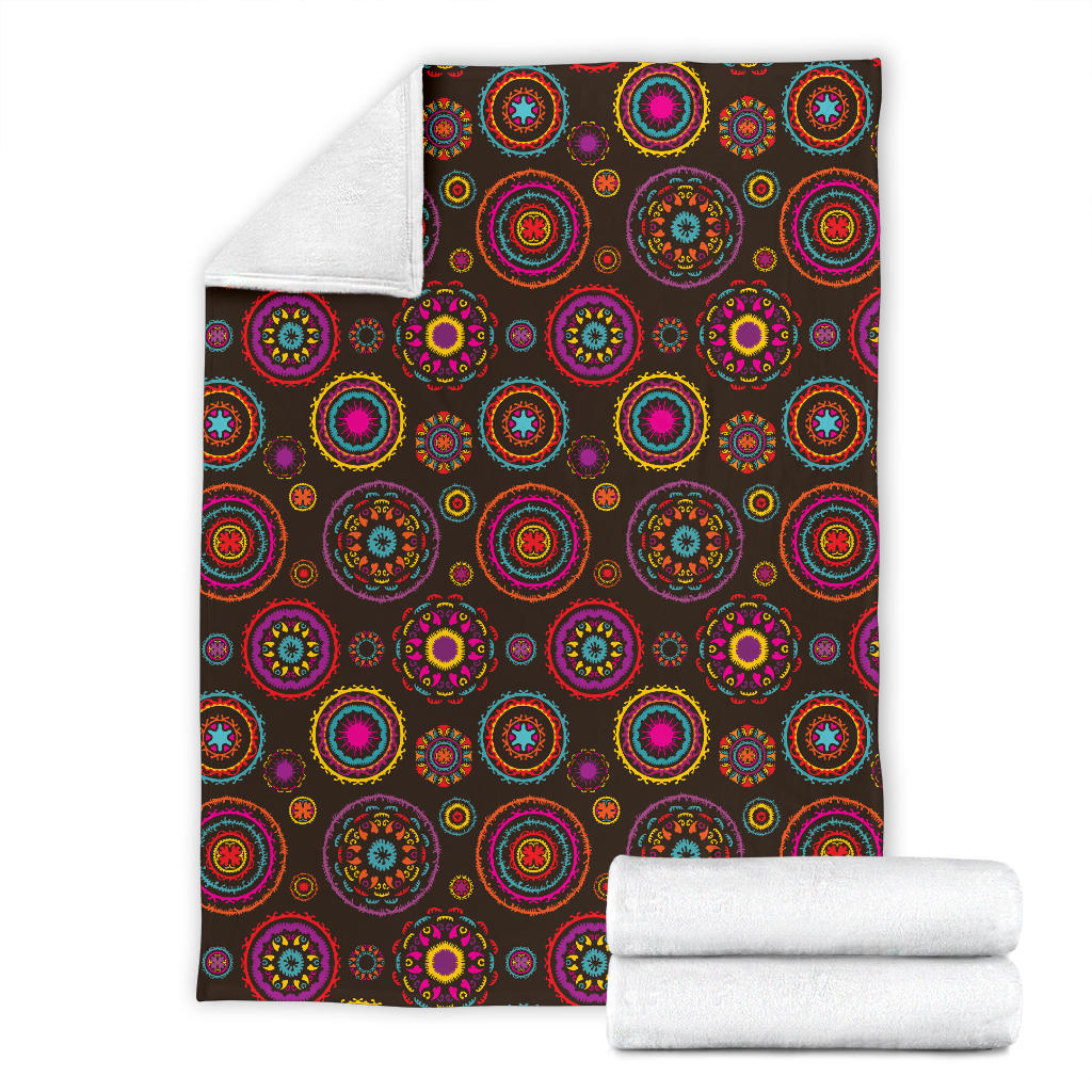 Bohemian Pattern Print Design 01 Premium Blanket