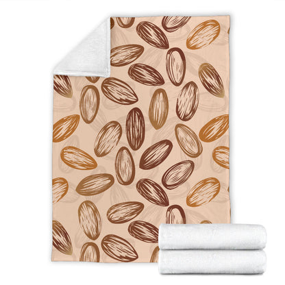 Almond Pattern Print Design 02 Premium Blanket
