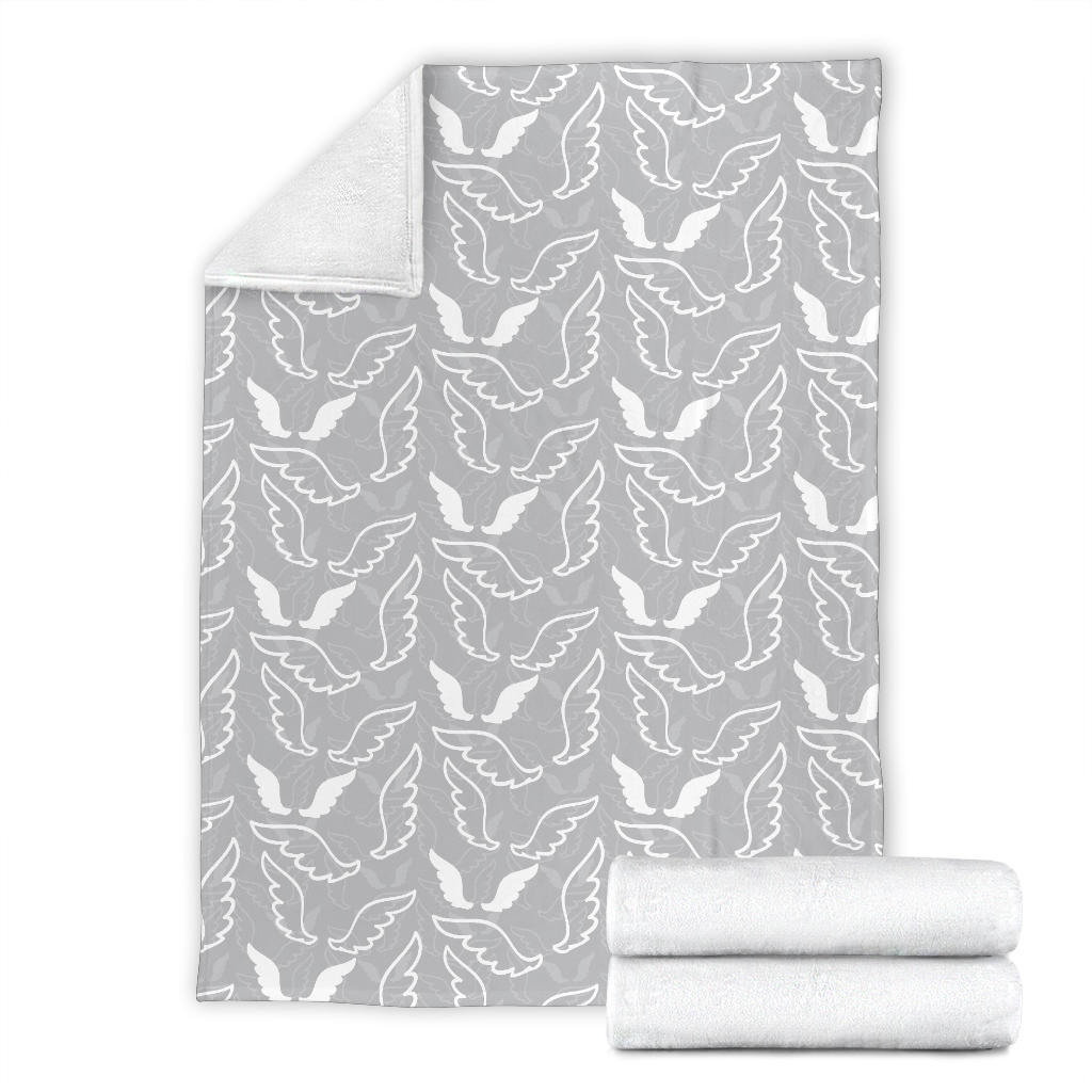 Angel Wings Pattern Print Design 01 Premium Blanket