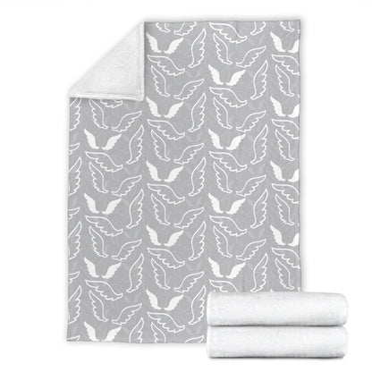 Angel Wings Pattern Print Design 01 Premium Blanket