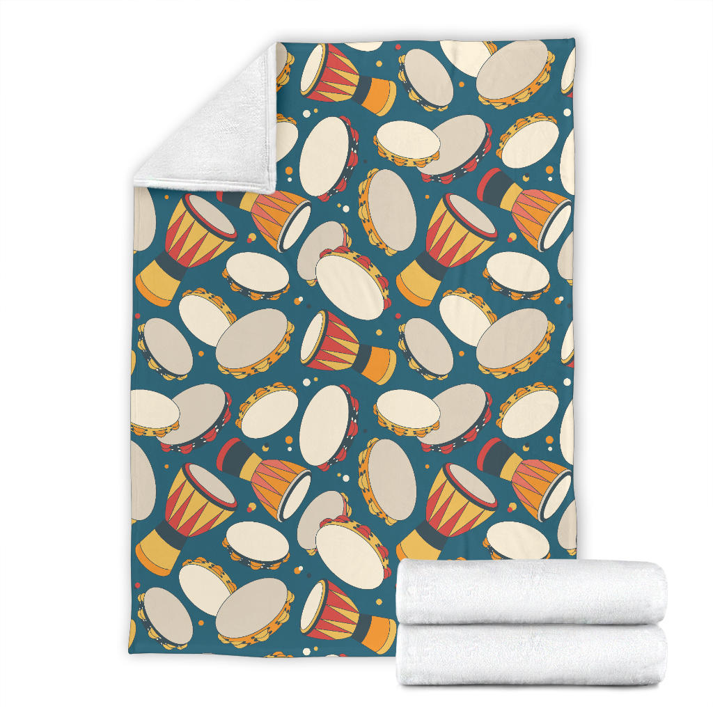 Tambourine Pattern Print Design 01 Premium Blanket