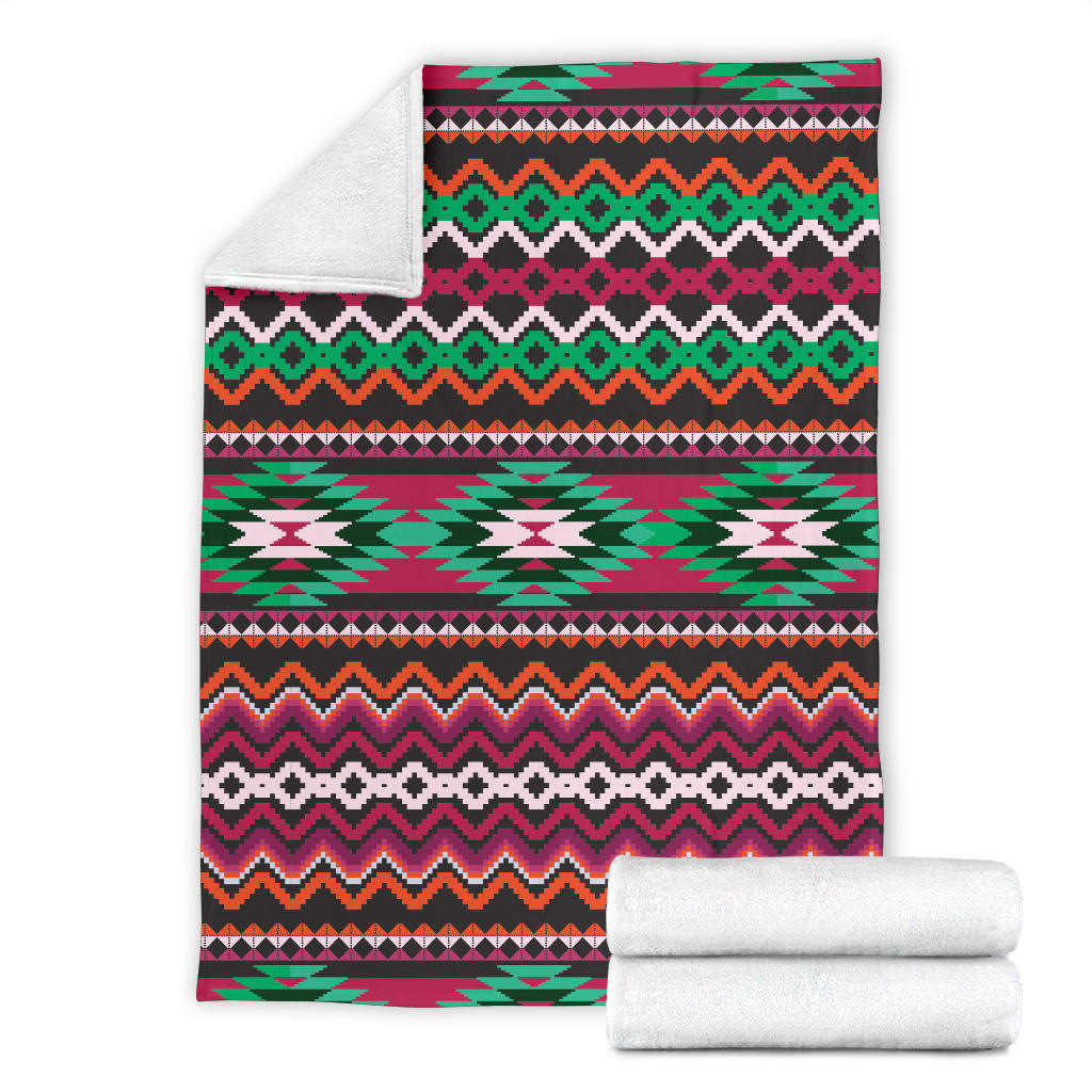 Mexican Pattern Print Design 01 Premium Blanket