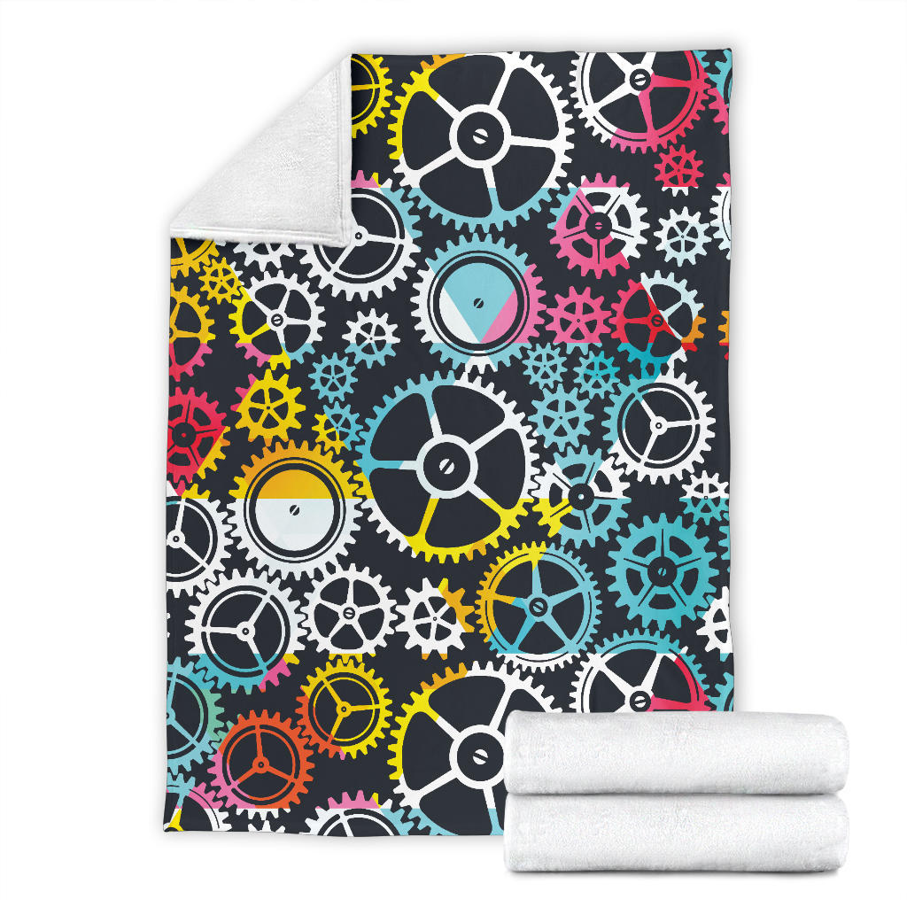 Mechanic Pattern Print Design 02 Premium Blanket