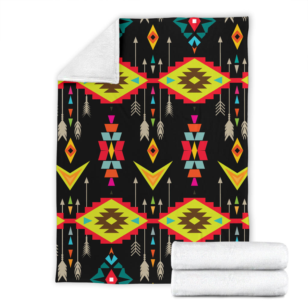 Native Pattern Print Design A05 Premium Blanket